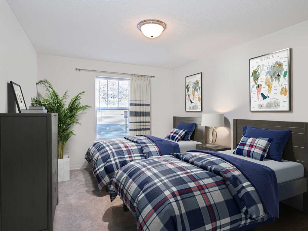 Overlook Terraces apartment interior bedroom
